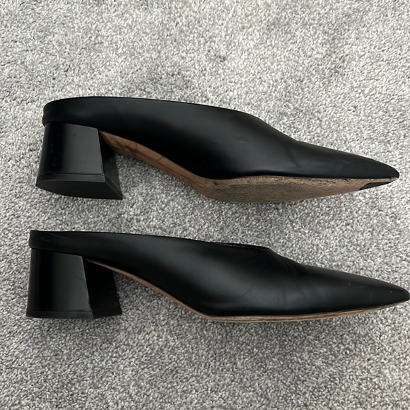 Vince Shoes Vince Ralston Black Leather Mules Size Poshmark